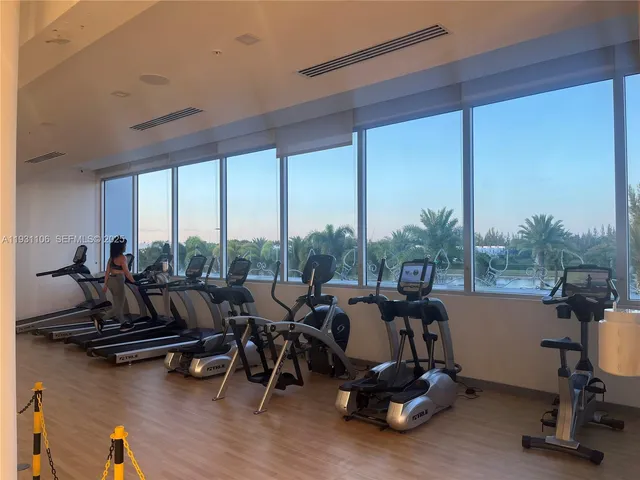 a view of swimming pool from a balcony