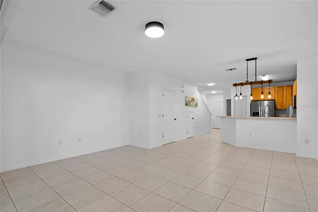 a view of a kitchen with a sink