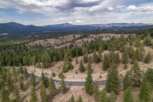 a view of lake with mountain