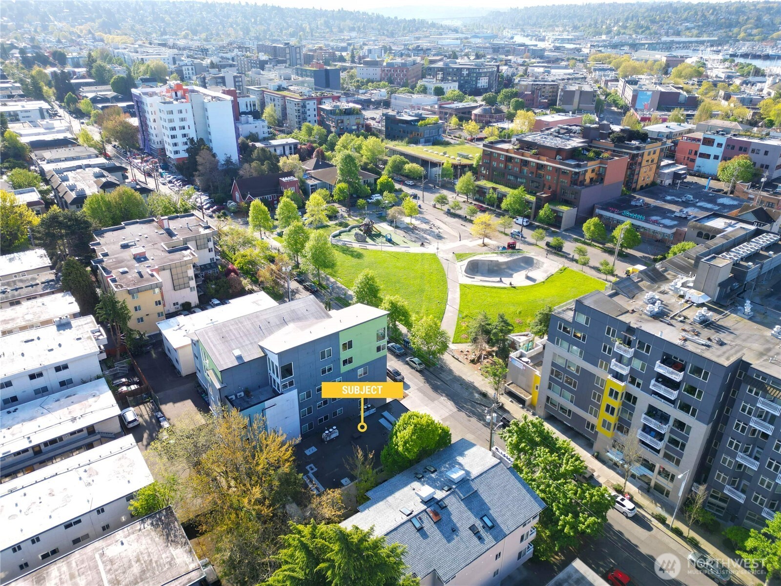 2232 Northwest 58th Street Seattle, WA 98107 - Photo 3 of 21 an aerial view of a house with a swimming pool yard and outdoor seating