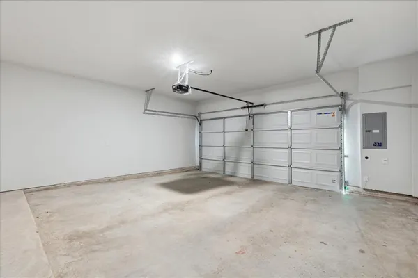 a view of a garage