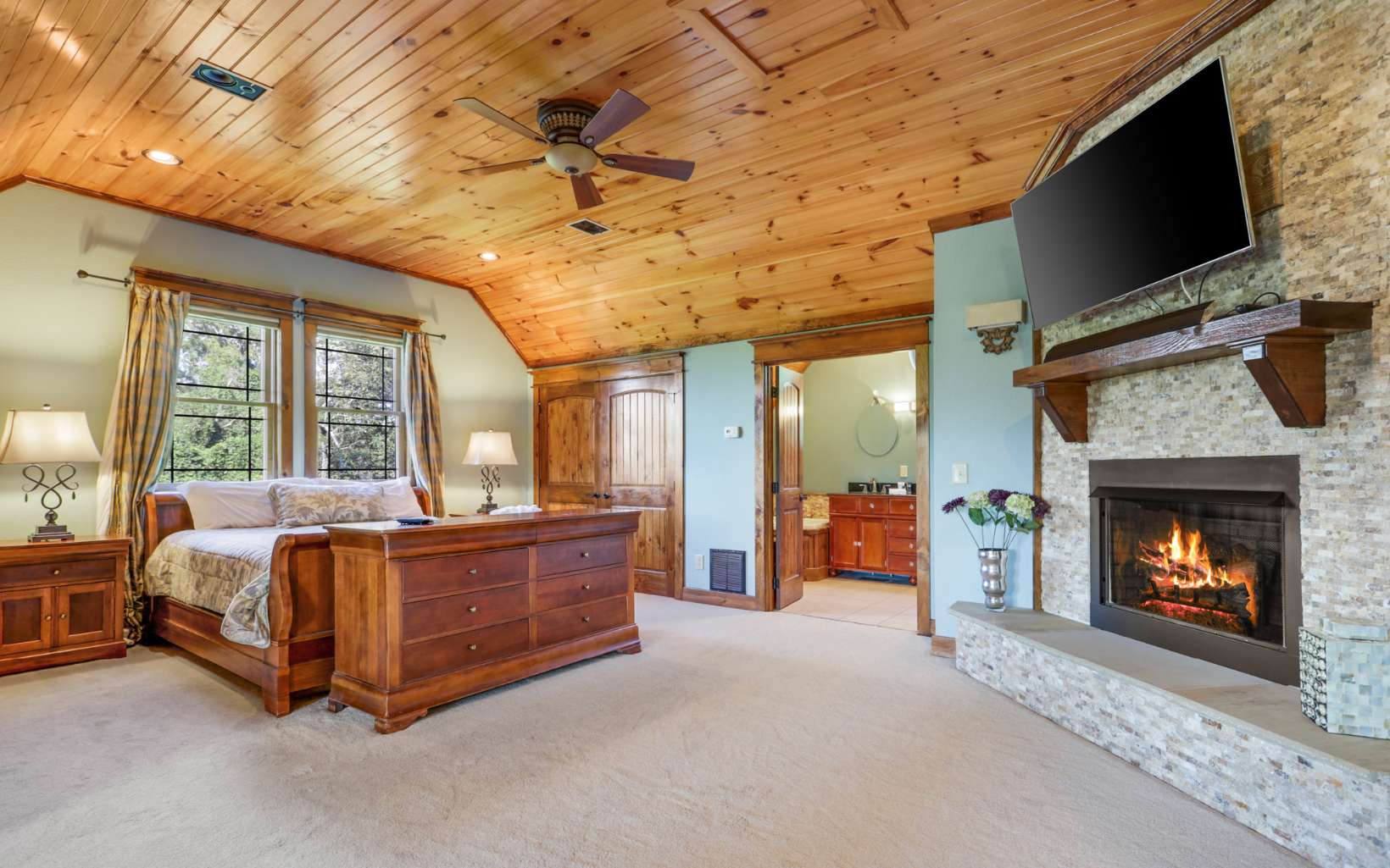 71 Messer Loop Blue Ridge, GA 30513 - Photo 21 of 59 a living room with furniture and a fireplace