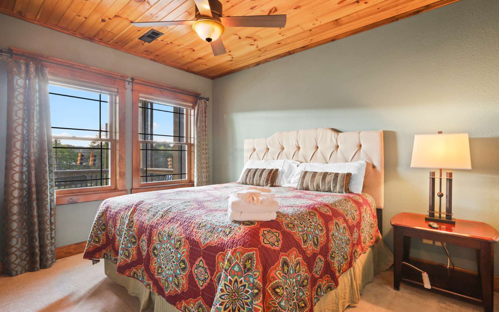 71 Messer Loop Blue Ridge, GA 30513 - Photo 45 of 59 a bedroom with a bed and wooden floor