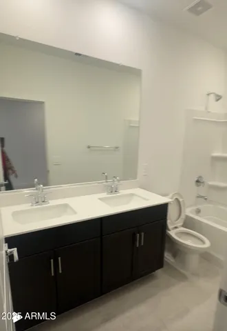 an empty room with a workbench