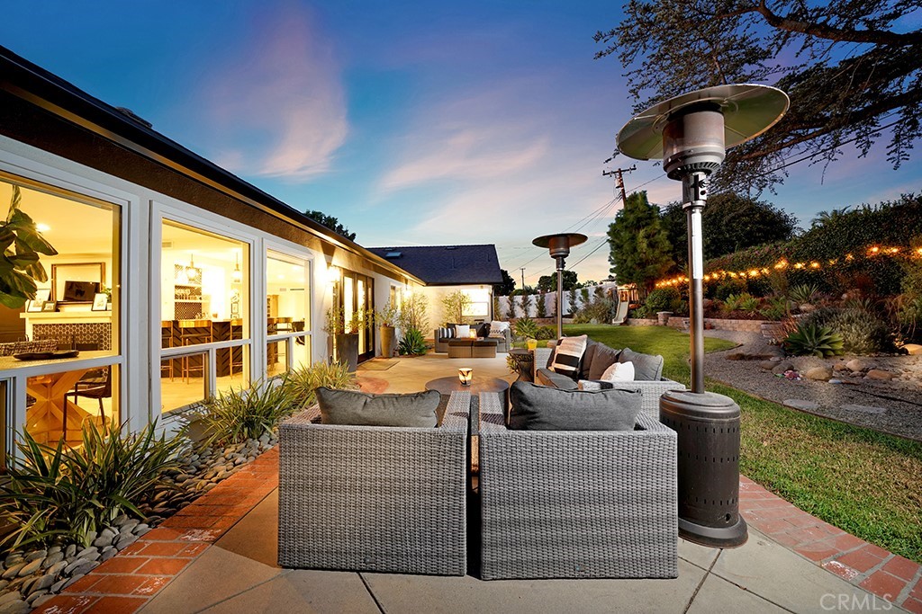 13862 Gimbert Lane North Tustin, CA 92705 - Photo 44 of 63 a view of outdoor living space with furniture and garden