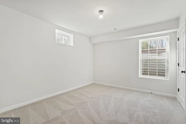 a view of an empty room