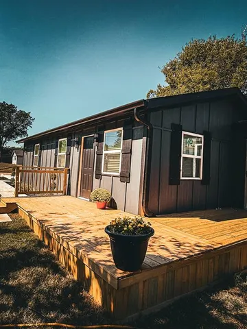 a view of swimming pool with a patio