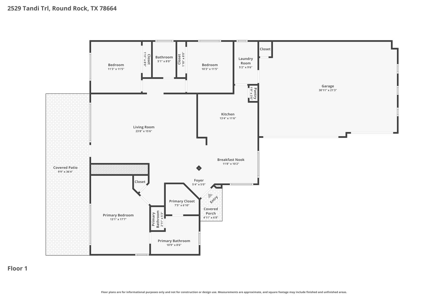 2529 Tandi Trail Round Rock, TX 78664 - Photo 32 of 32 a black and white photo of a room