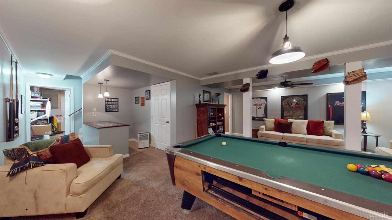 120 Ripley Drive Danville, VA 24540 - Photo 66 of 71 a living room with furniture and a pool table