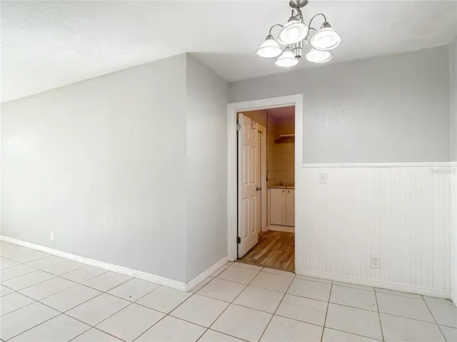 a view of an empty room