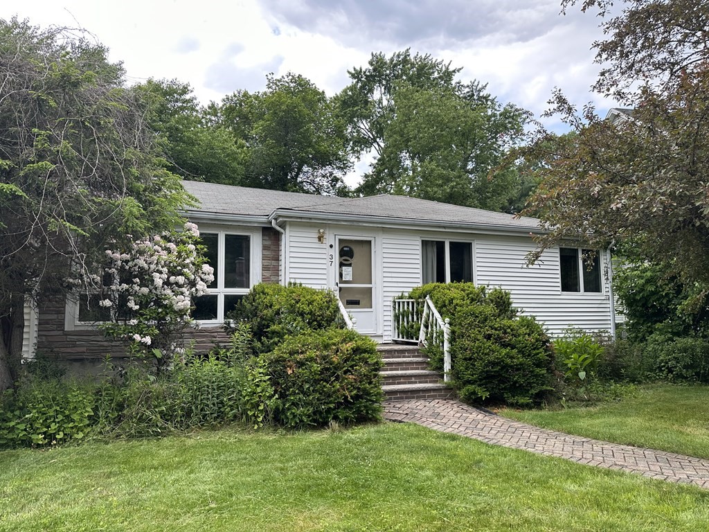 37 Selwyn Road Newton, MA 02461 - Photo 1 of 9 a view of a house with a yard and plants