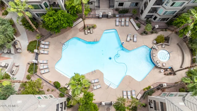 a view of building with yard