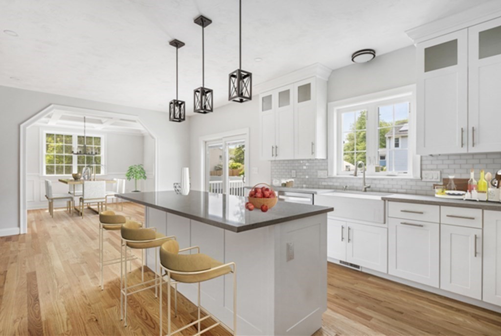 35 Roosevelt Road Dedham, MA 02026 - Photo 21 of 40 a very nice looking kitchen with a wooden floor