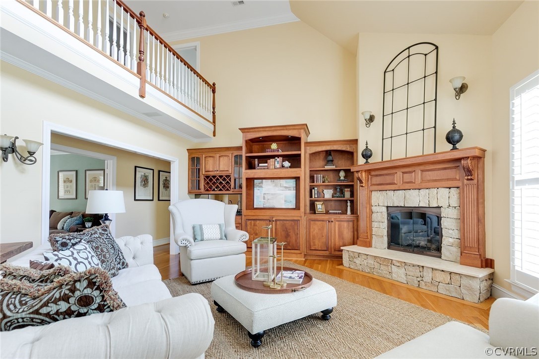 200 Kinloch Road Manakin-Sabot, VA 23103 - Photo 9 of 32 a living room with furniture fireplace and a table
