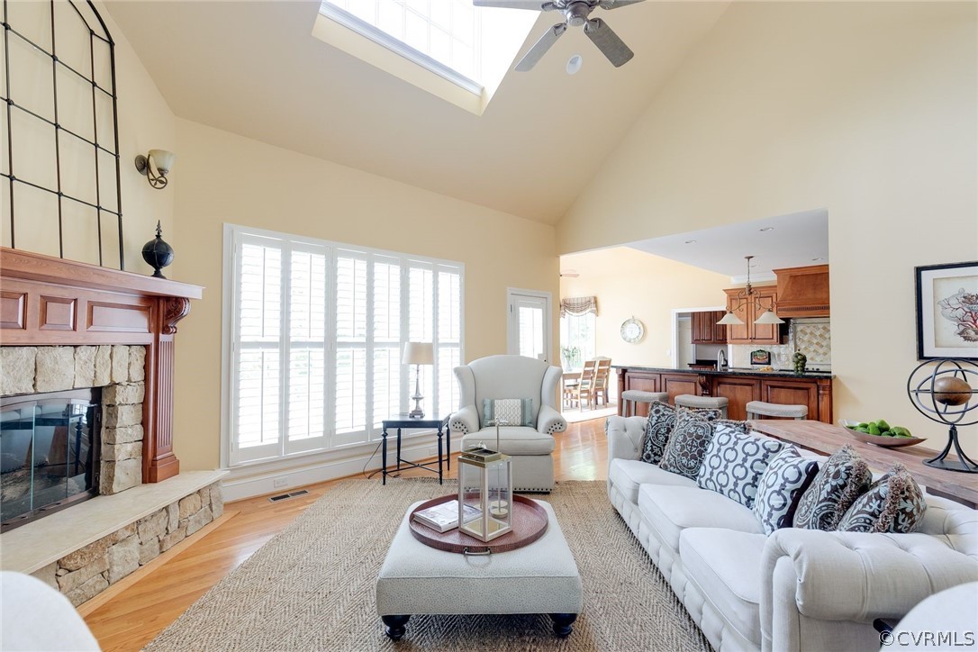 200 Kinloch Road Manakin-Sabot, VA 23103 - Photo 10 of 32 a living room with furniture fireplace and a large window