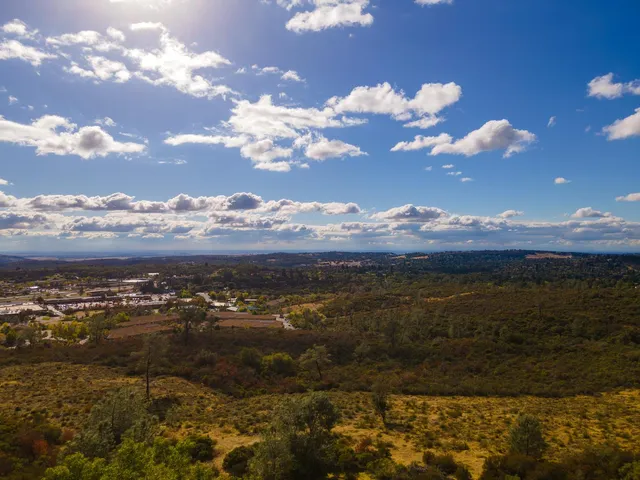 a view of city and mountain