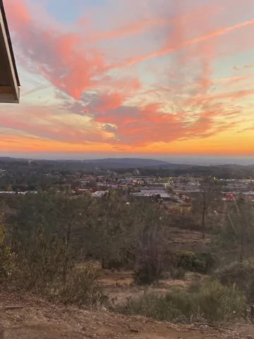 a view of an ocean and beach