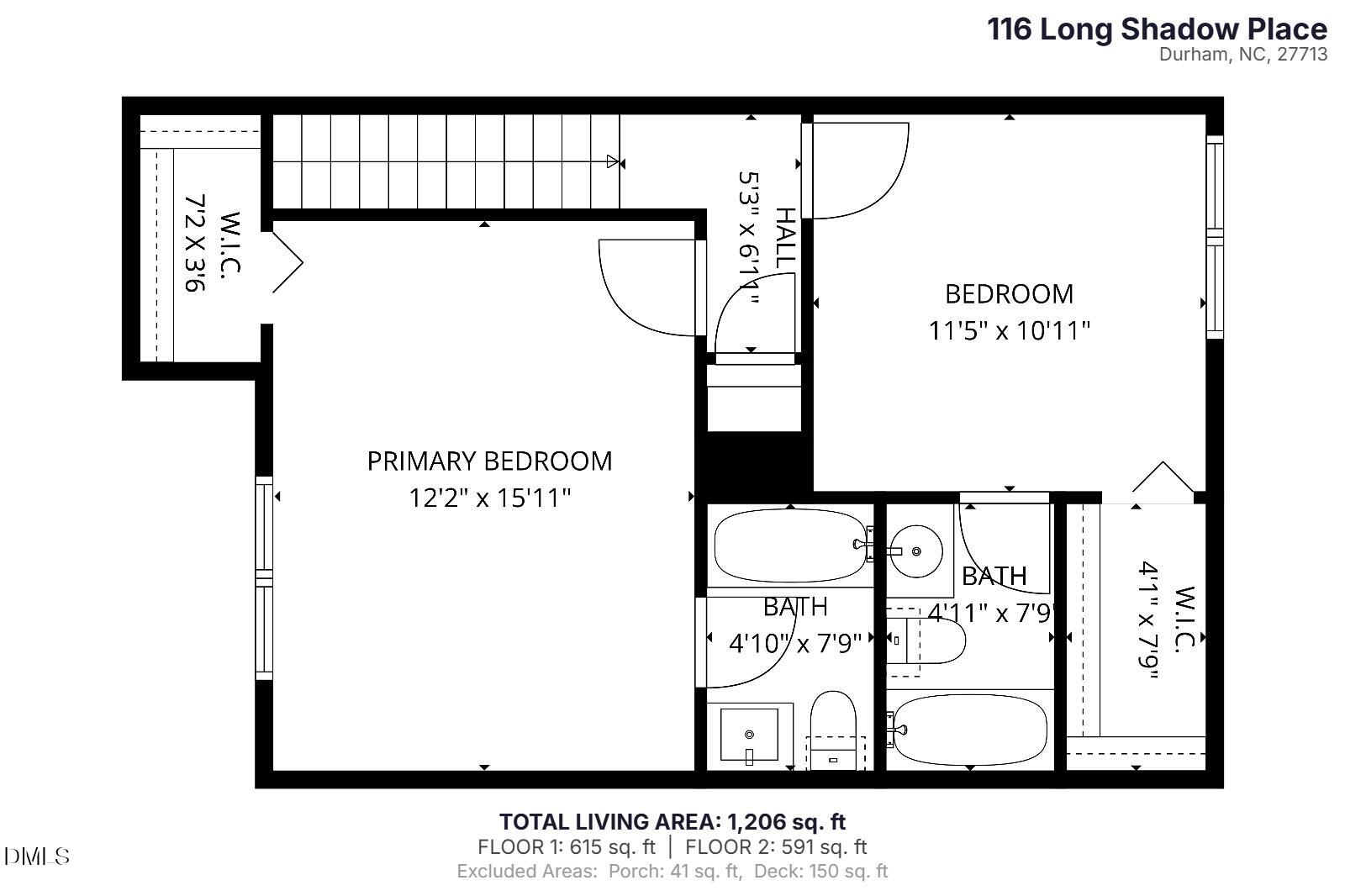 116 Long Shadow Place Durham, NC 27713 - Photo 31 of 34 Second Floor