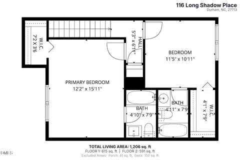 $285,000 | 116 Long Shadow Place, Durham, NC 27713