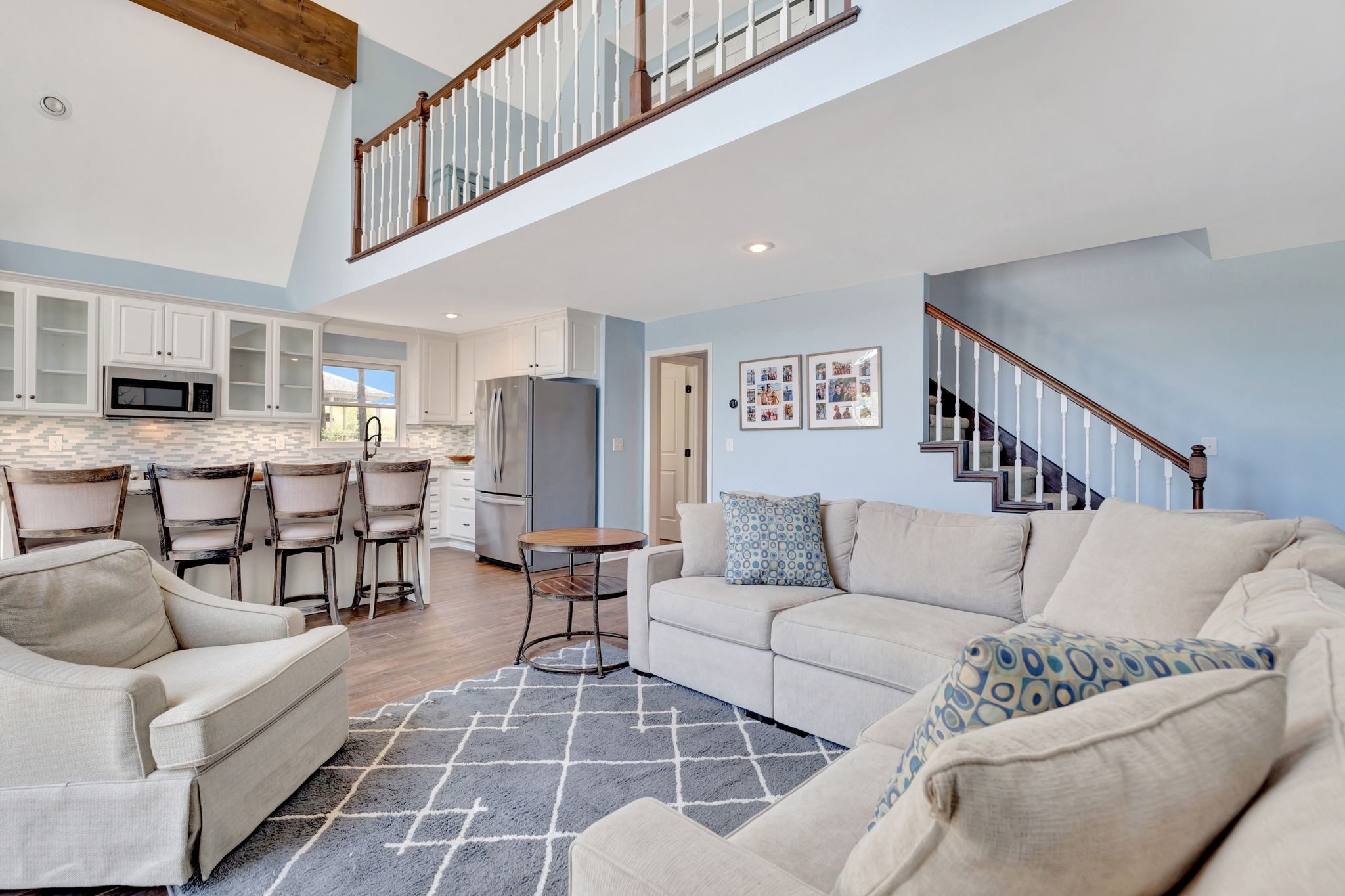 668 Bluff Drive Winchester, TN 37398 - Photo 21 of 55 a living room with furniture and a kitchen view