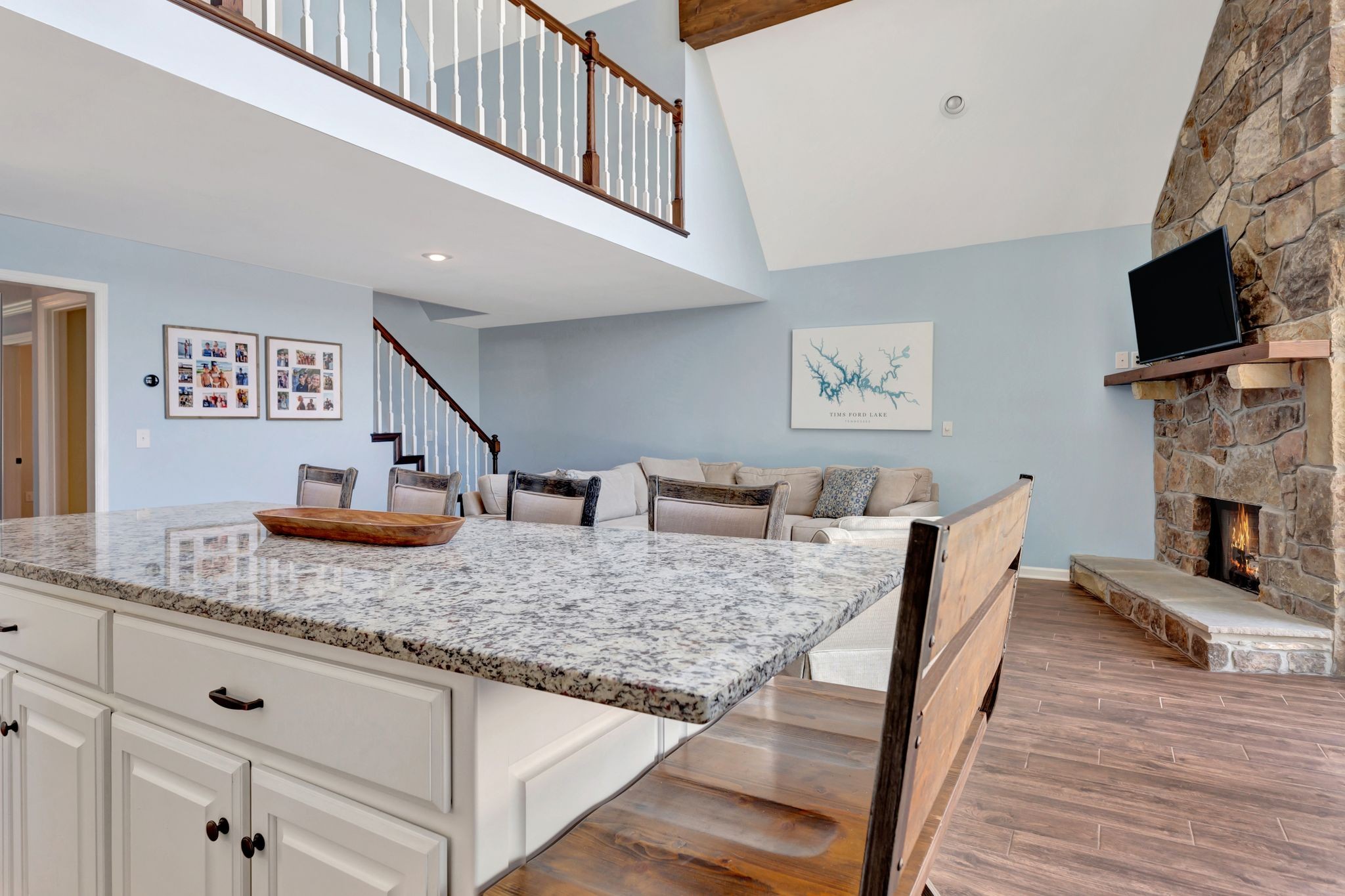 668 Bluff Drive Winchester, TN 37398 - Photo 31 of 55 a view of living room with fireplace furniture and flat screen tv