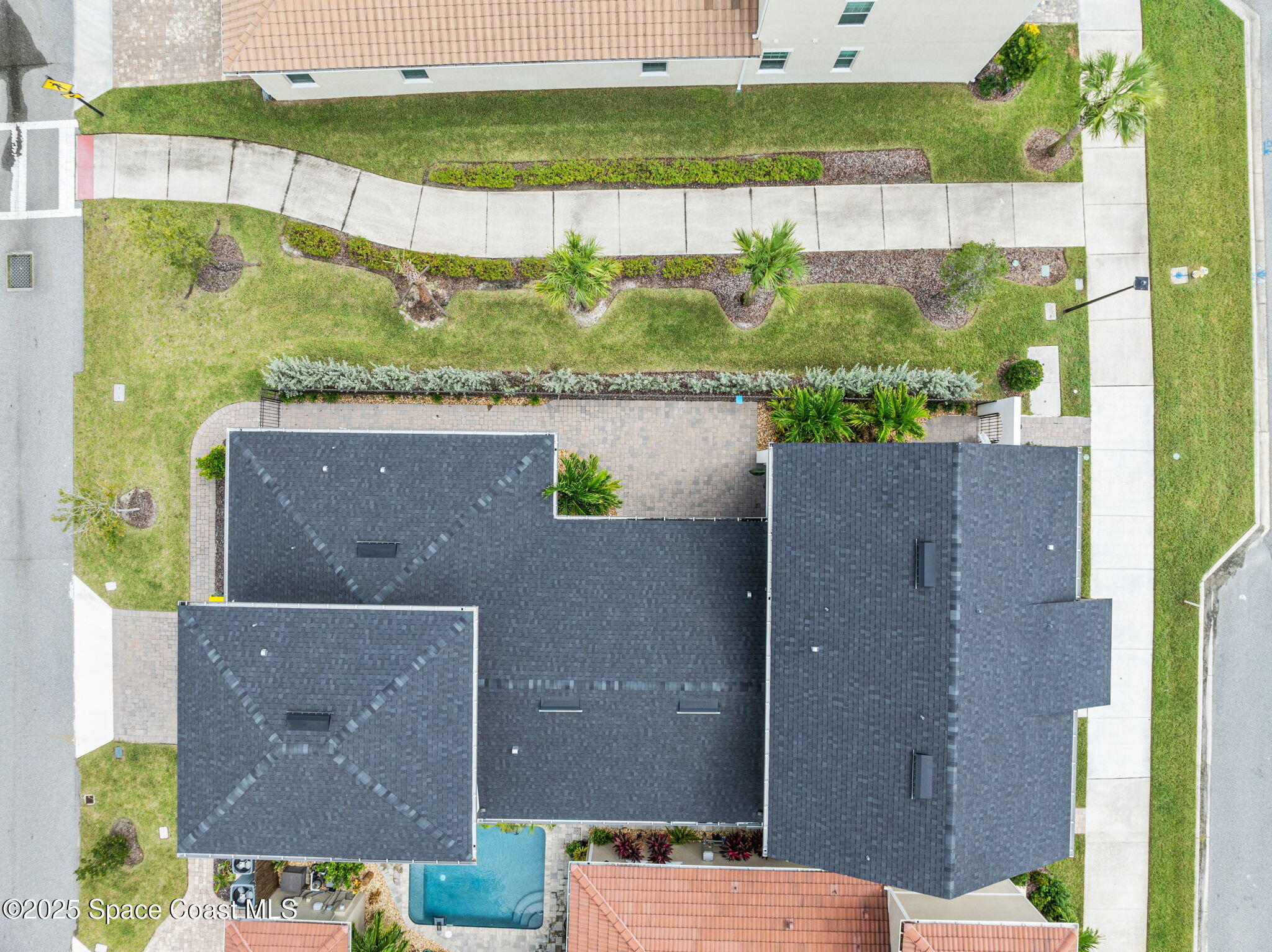 2444 Addison Drive Melbourne, FL 32940 - Photo 88 of 93 an aerial view of a residential houses with outdoor space