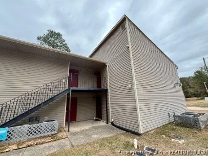a view of a house with a garage