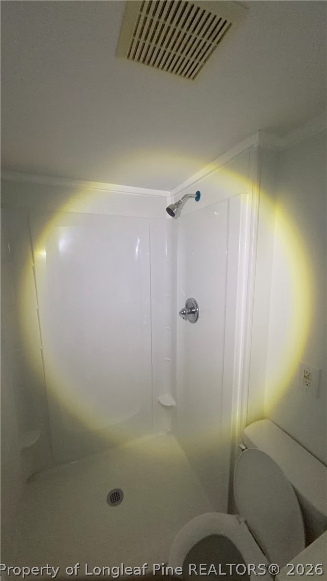 3612 Mt Zion Church Road Mebane, NC 27302 - Photo 26 of 37 a bathroom with a shower and toilet