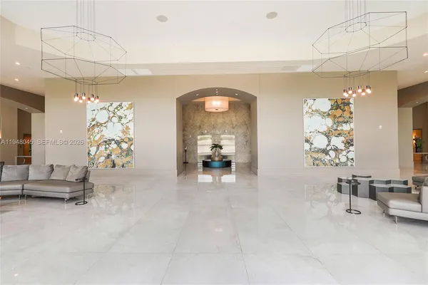 a view of a livingroom with furniture and a couch