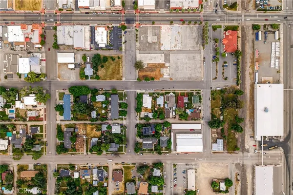 a view of a city with an ocean view