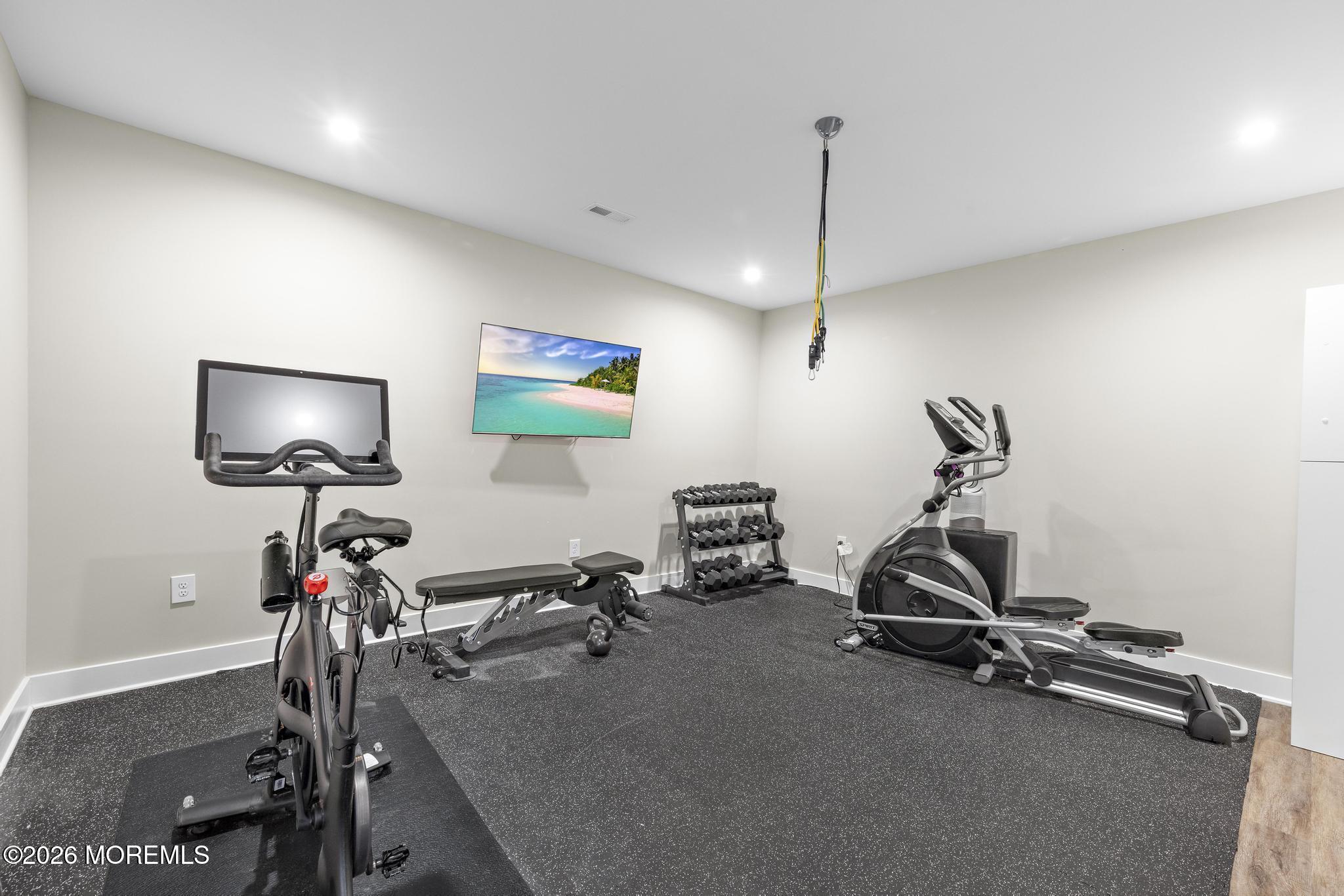 90 Washington Street Rumson, NJ 07760 - Photo 28 of 31 a view of a room with gym equipment