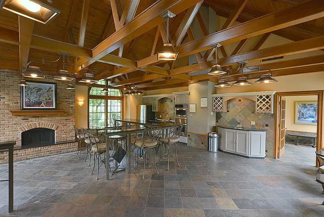 a view of balcony and yard