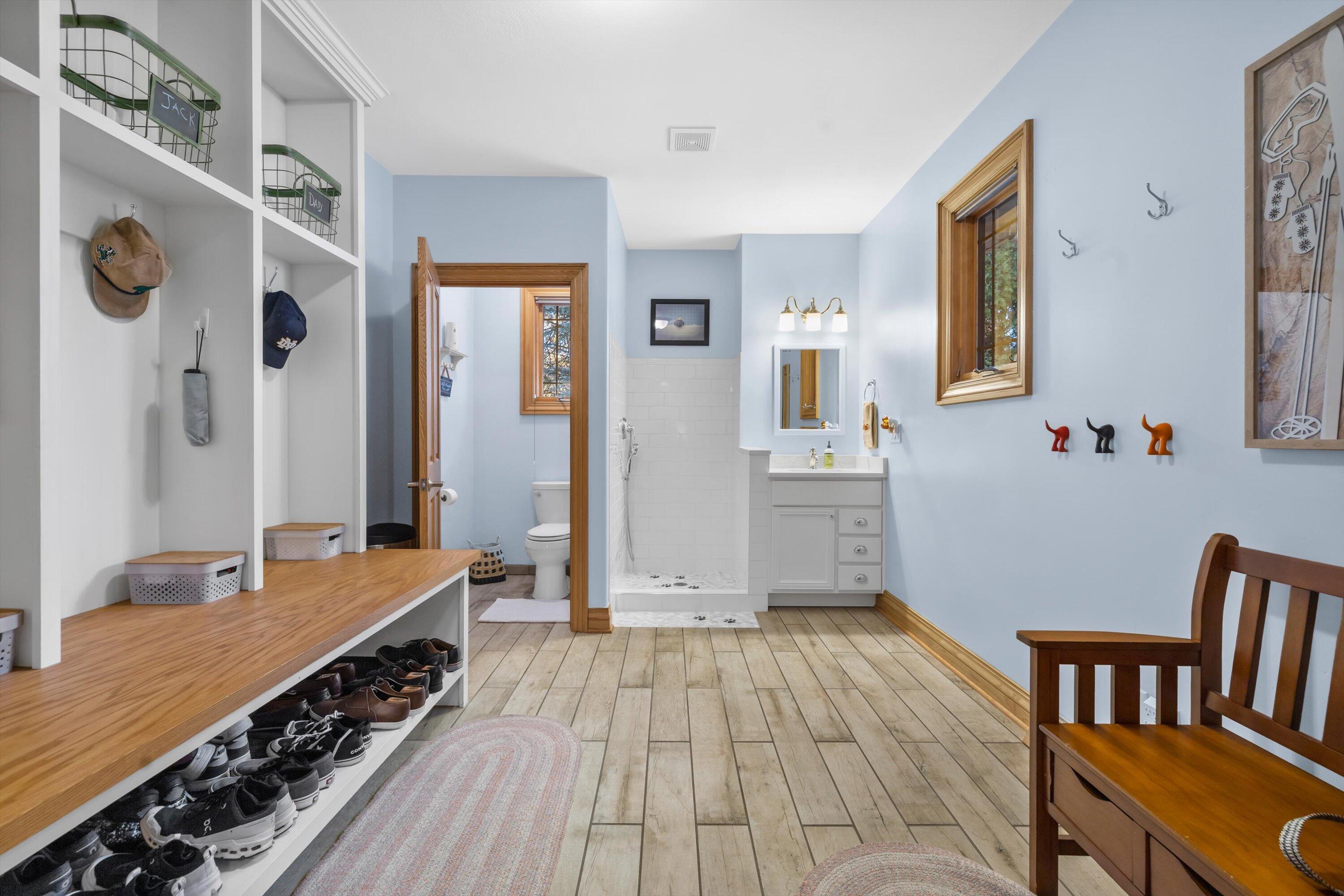 8400 122nd Street Pleasant Prairie, WI 53158 - Photo 34 of 78 Mudroom/half bath/Dog wash area
