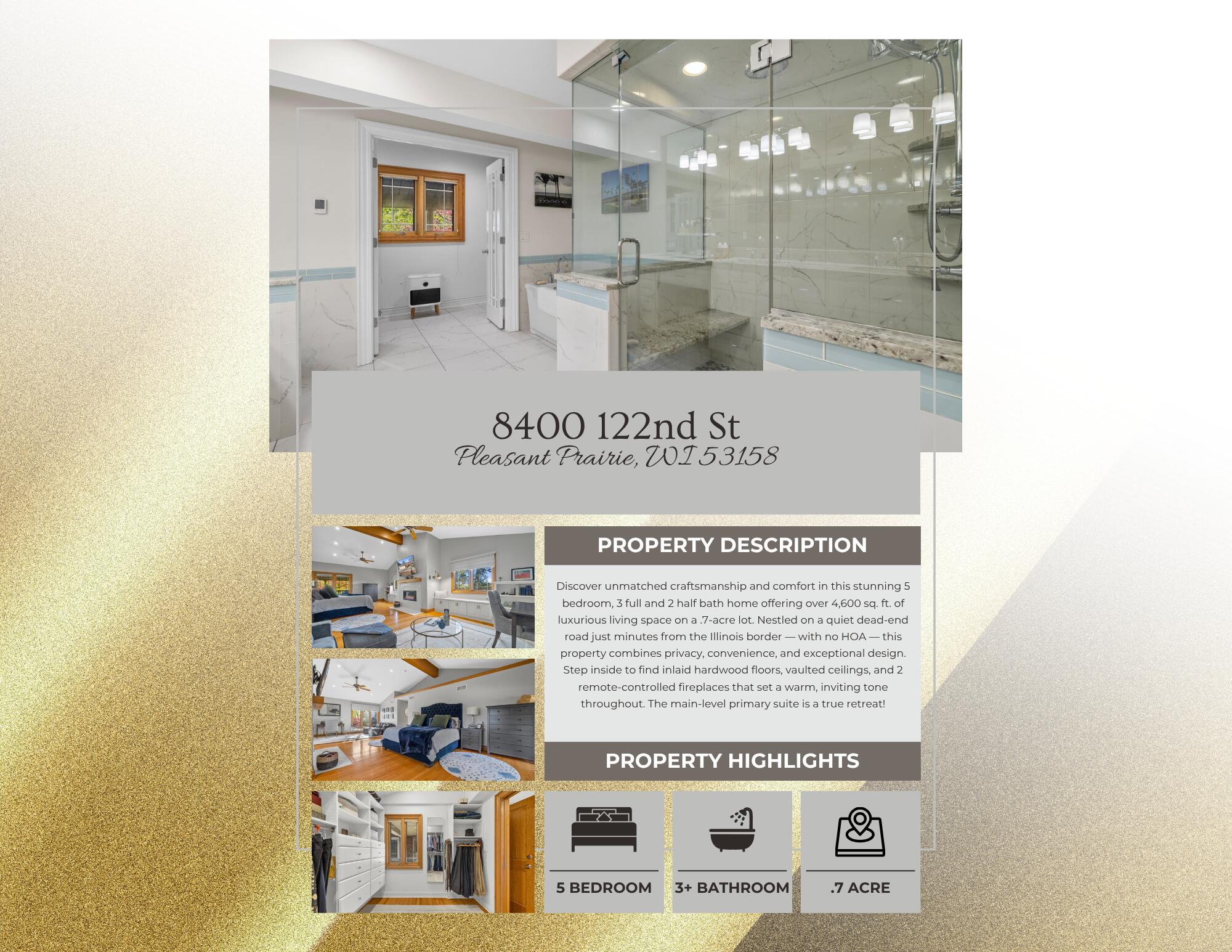 8400 122nd Street Pleasant Prairie, WI 53158 - Photo 72 of 78 Description