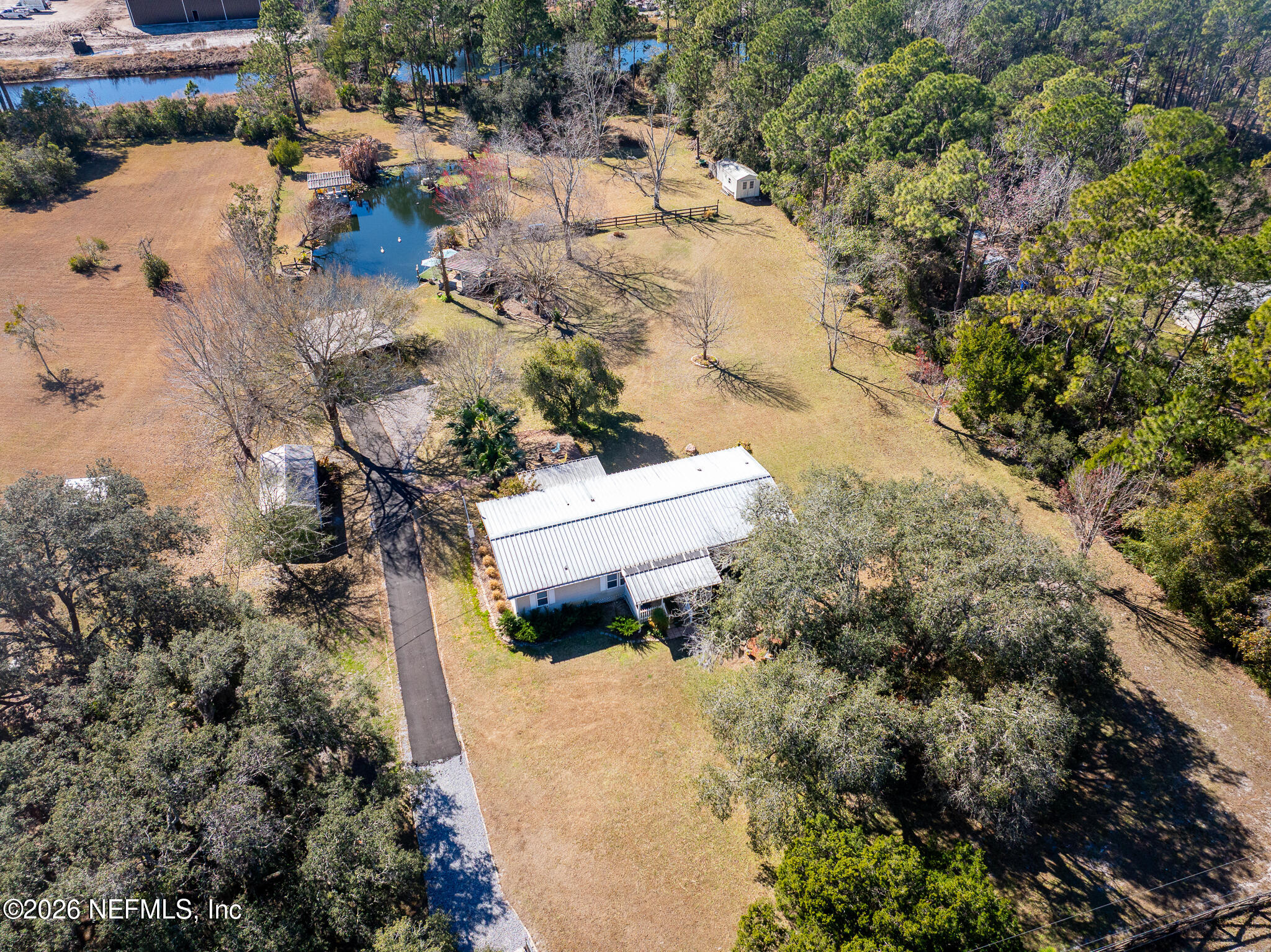 6901 Catlett Road St. Augustine, FL 32095 - Photo 68 of 74 an aerial view of residential house with outdoor space