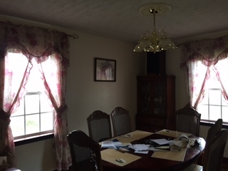 1468 Middle River Road Staunton, VA 24401 - Photo 6 of 16 a dining room with furniture a chandelier and window