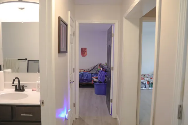 a room with furniture and a window