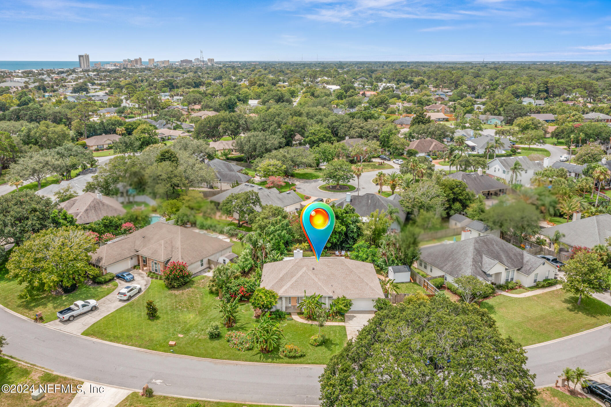 622 Cherry Street Neptune Beach, FL 32266 - Photo 68 of 77 an aerial view of residential houses with outdoor space and trees