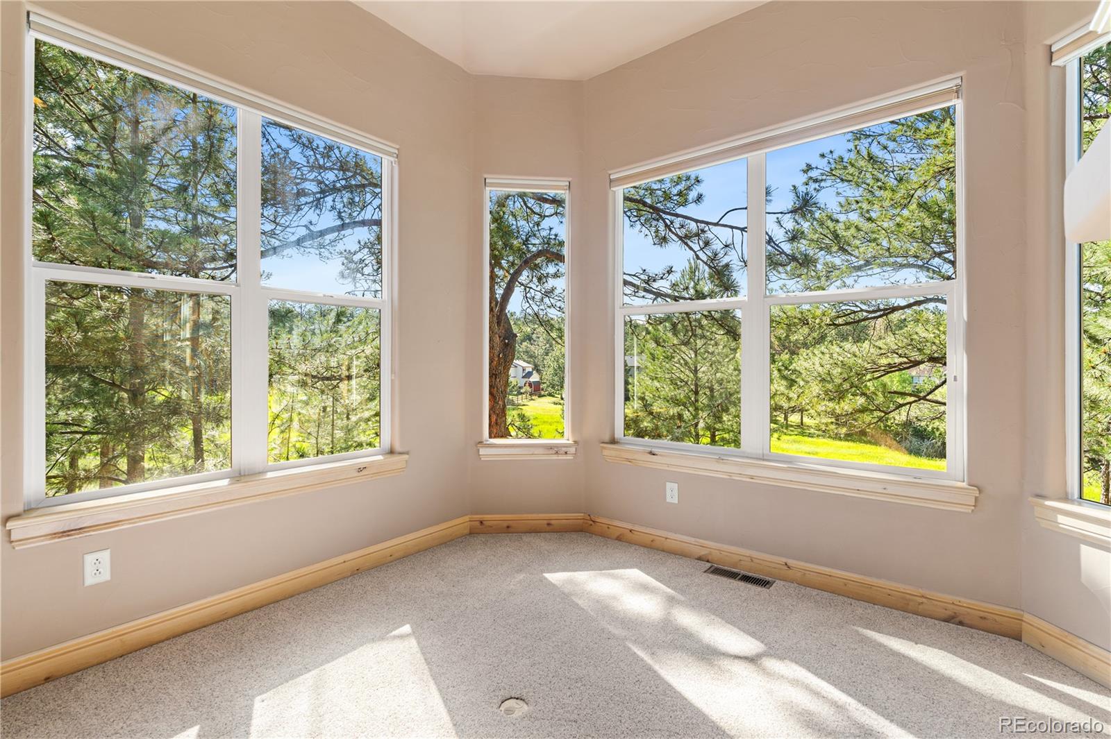 691 Cumberland Road Larkspur, CO 80118 - Photo 32 of 43 a view of an empty room with a large window
