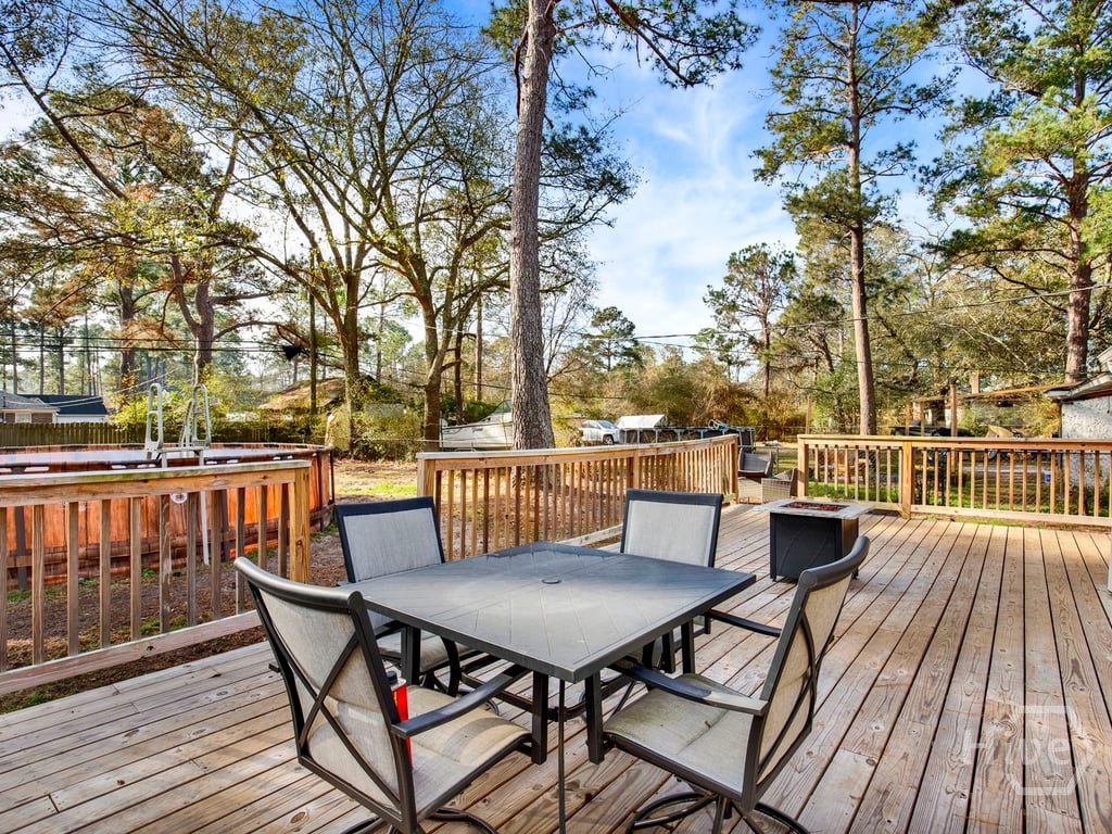 125 Westwood Drive Rincon, GA 31326 - Photo 33 of 37 Above ground pool off deck