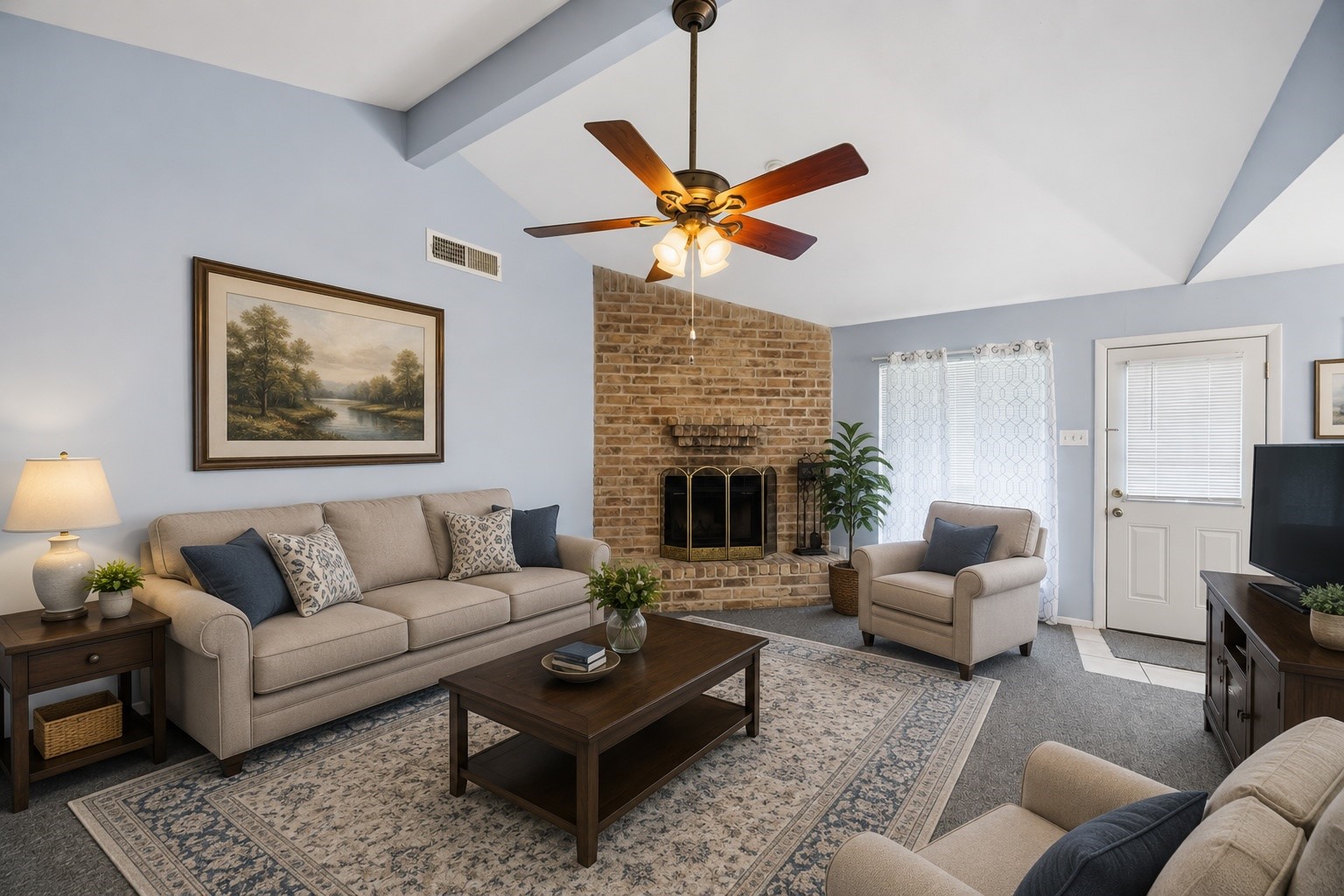 2907 West Greens Road Houston, TX 77067 - Photo 4 of 29 Living Room Staged
