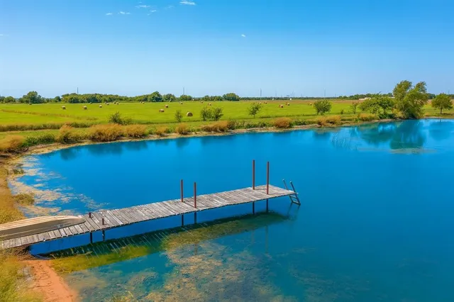 a view of an ocean with beach