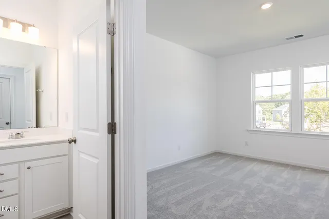 a view of an empty room