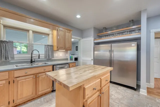 a room with a washer and dryer
