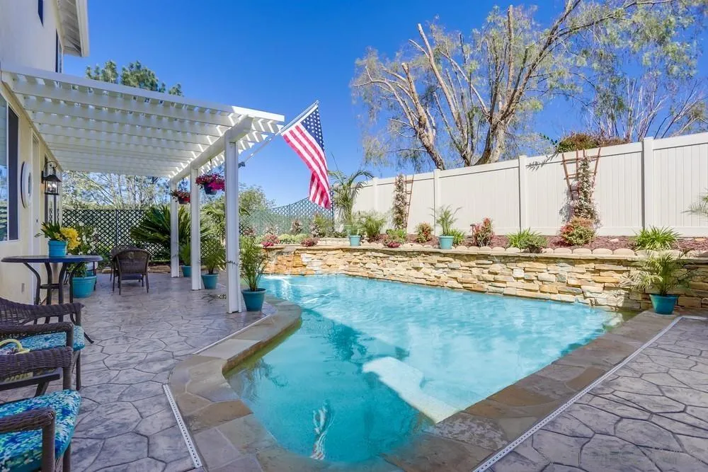 710 Greyfield Court Fallbrook, CA 92028 - Photo 5 of 28 a view of a swimming pool with a patio