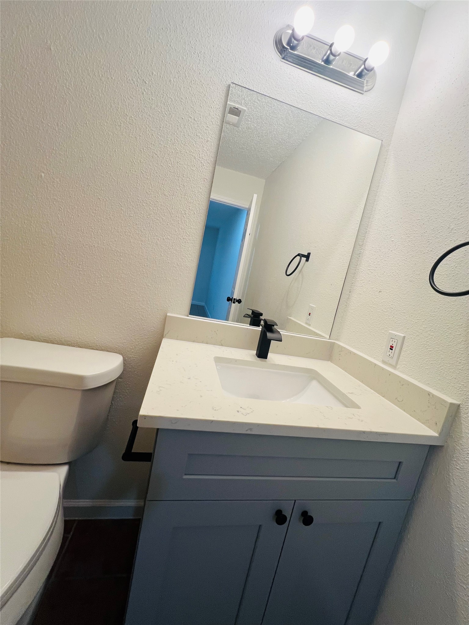3739 Varla Lane Houston, TX 77014 - Photo 26 of 33 a bathroom with a sink toilet and mirror