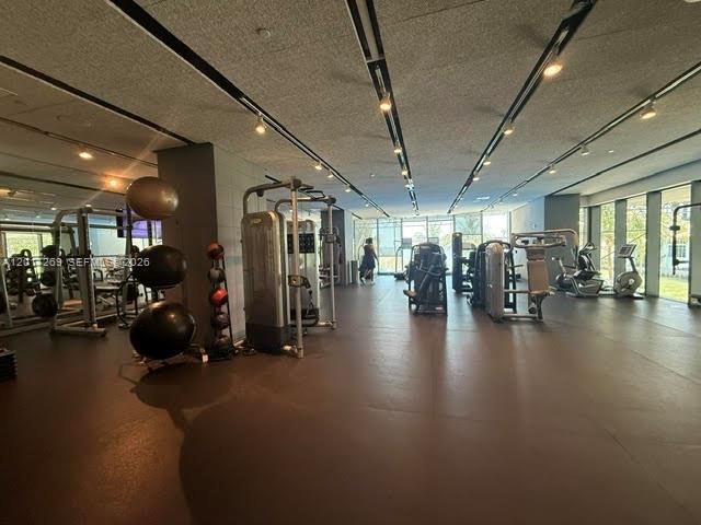 460 Northeast 28th Street, Unit 3408 Miami, FL 33137 - Photo 36 of 37 a view of a room with gym equipment