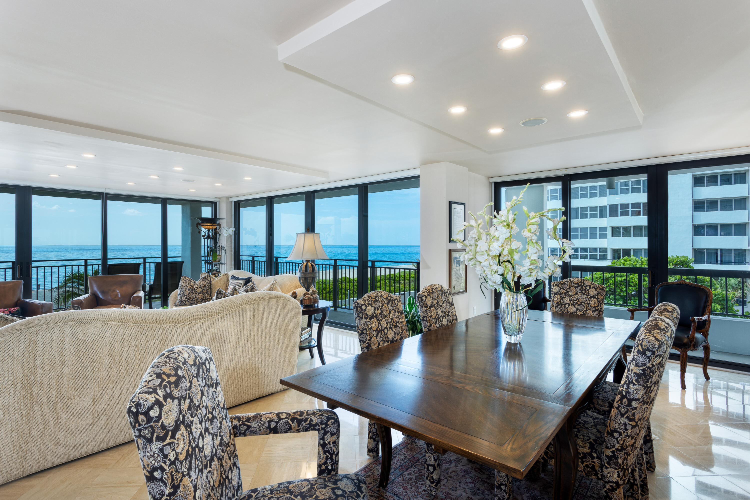 1800 South Ocean Boulevard, Unit 3F Boca Raton, FL 33432 - Photo 5 of 12 DINING AND VIEW