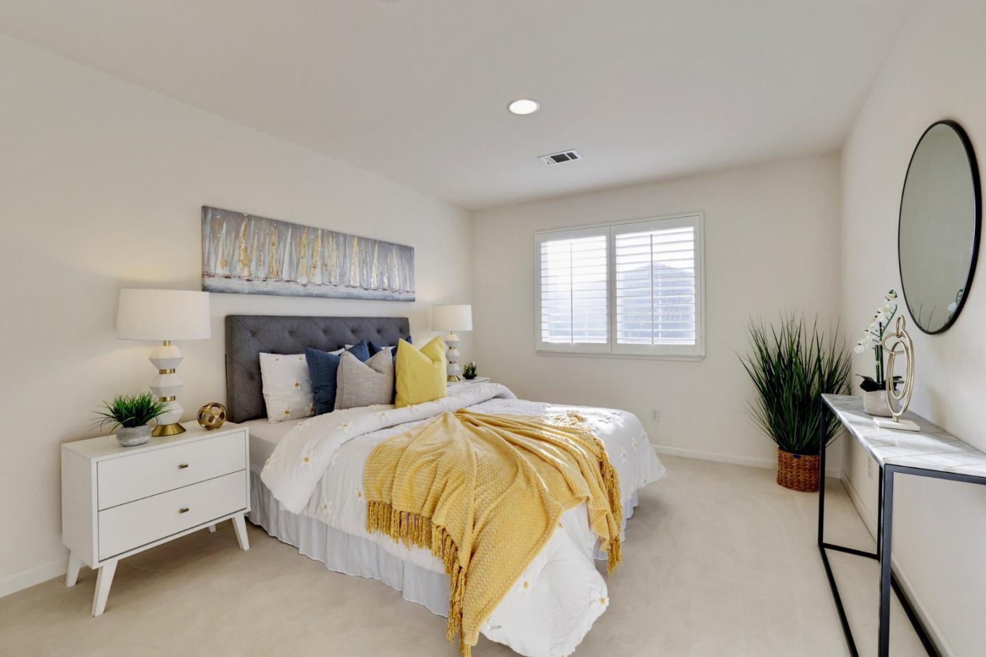 313 Lower Vintners Circle Fremont, CA 94539 - Photo 34 of 50 a bed room with a bed and a chandelier