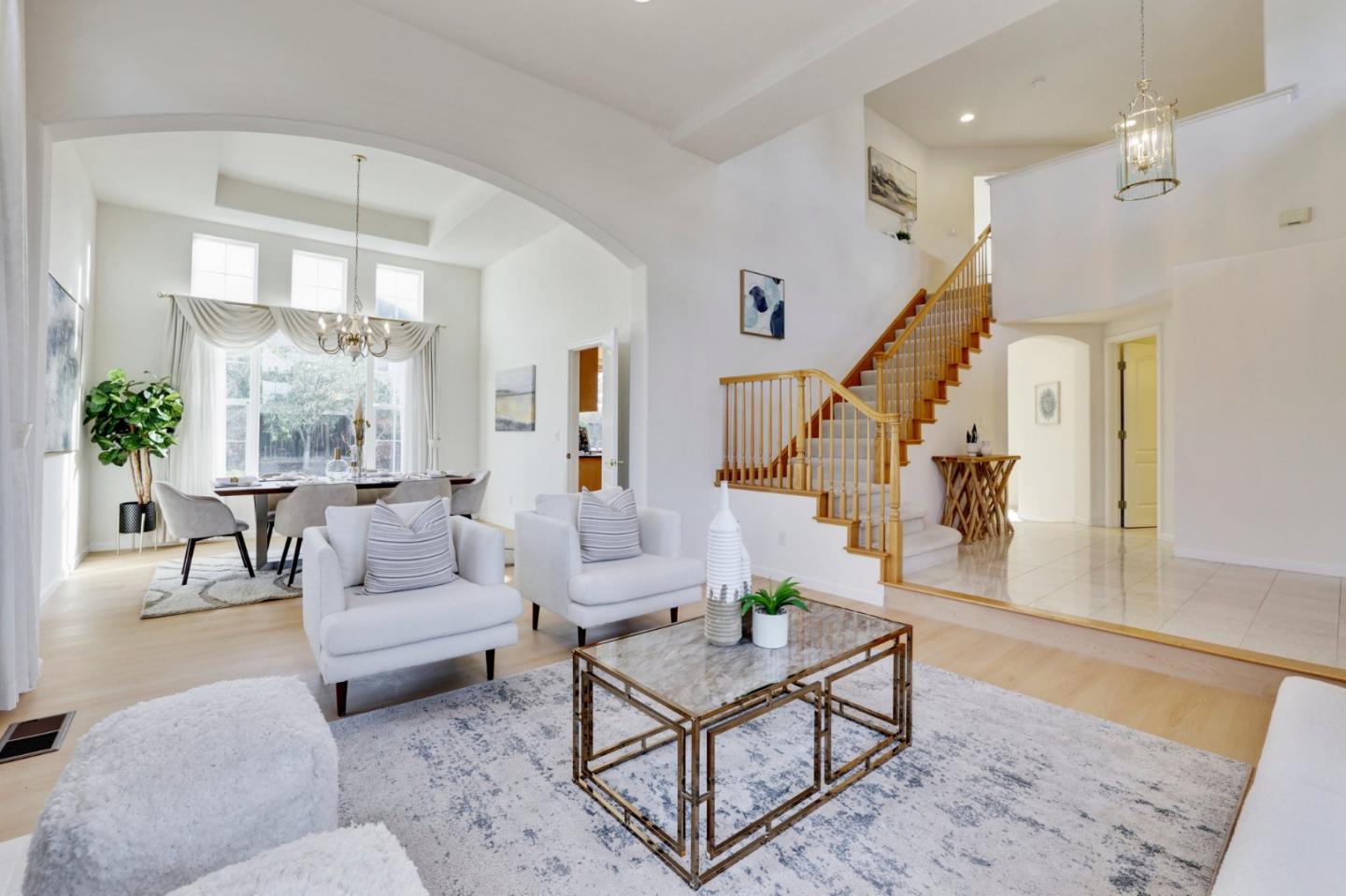 313 Lower Vintners Circle Fremont, CA 94539 - Photo 6 of 50 a living room with furniture and a potted plant